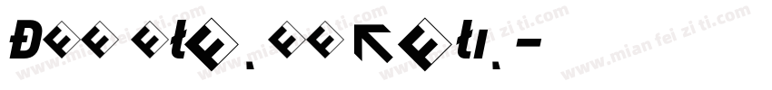 DIN BlackItalic字体转换
